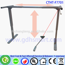 CTHT-F7701 manivela manual altura ajustável quadro de mesa de escritório em 2 pés de altura mesa regulável para todas as pessoas de altura
